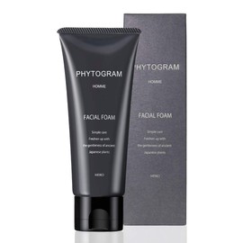 Phytopram Men's Facial Foam, 3.5 oz (100 g), Botanical Facial Cleanser, Moisturizing, Made in Japan