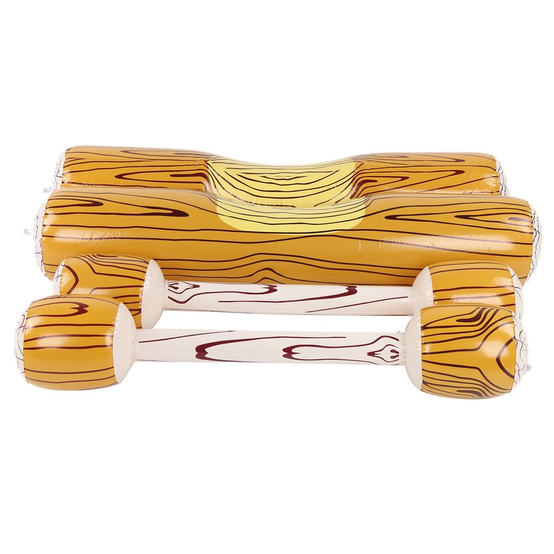 Wood Shape Water Sport Float Inflatable Log Toy for Swimming