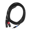 3.5mm Stereo Male to Dual 2 XLR Male Plug Connector