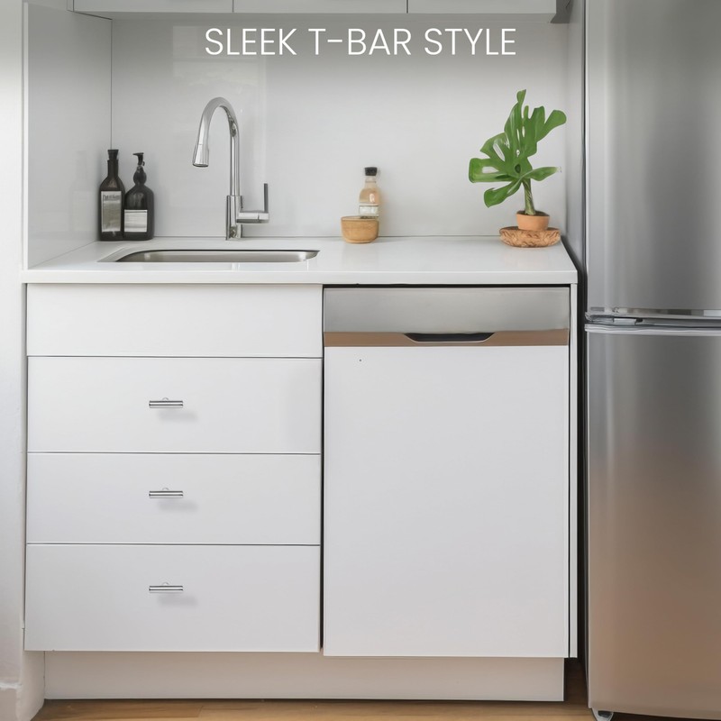 BELLE VOUS Kitchen Cupboard Handles (20 Pack) - 50mm T-Bar