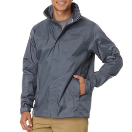 MARMOT Men's PreCip Eco Jacket - Breathable, Recycled & Waterproof, Steel Onyx, Medium