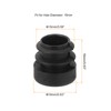 sourcing map 36 Pcs Round Plastic Plug, Tubing End Cap