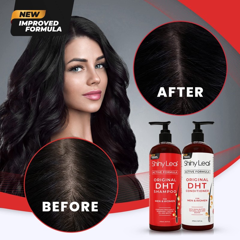 Shiny Leaf DHT Blocker Shampoo & Conditioner Bundle