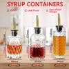 Aimery Coffee Syrup Dispenser Bottles Set - 3 Pack Simple
