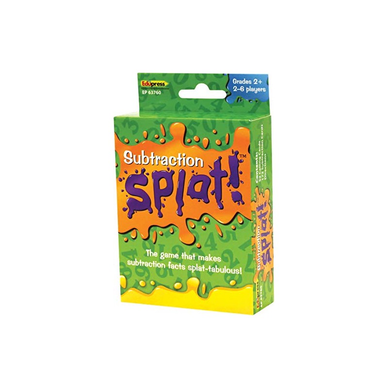 Edupress Math Splat™ Game: Subtraction Grades 2+ (EP63760) , 3.5