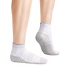 YUEDGE Men's Quarter Ankle Socks White Breathable Wicking Cushioned Running