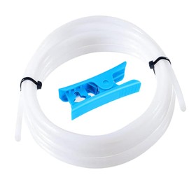 Aiqeer 8 Meters 3D Printer PTFE Teflon Tube with Cutter, ID 2.0 mm/OD 4.0 mm, 3D Printer Teflon Bowden Tube