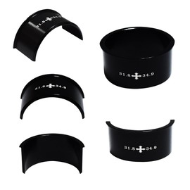 Pirhosigma Set of 3 Kinds Front Derailleur Adjust Conversion Clamp Shim Spacer Adapter Sheet 28.6 to 31.8 to 34.9mm Aluminum Alloy for MTB Mountain Road Bicycle