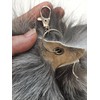 Dakotaline Silver Fox Tail Keychain (20" Silver Tail with Keychain)