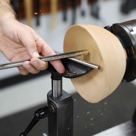 Hurricane Turning Tools, 6" Tool Rest with Hardened Steel Rod For Wood Lathe, 1" Diameter Post, 5" Post Length