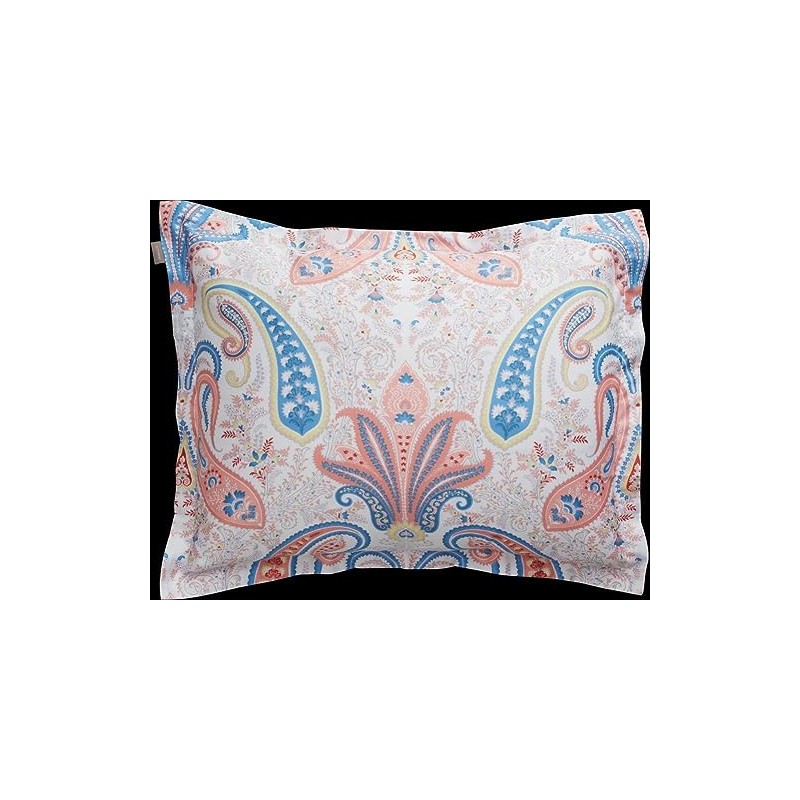 GANT Key West Paisley Cushion Cover Single Colour Guava Orange