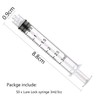50 Pack 3ml Syringes Luer Lock with Measurement, Plastic Syringe