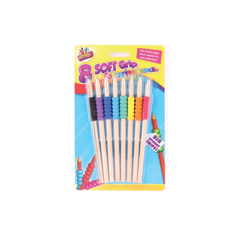 THE ART BOXBright Grip Colouring Pencil (Pack of 8)