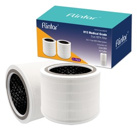 Flintar Core 200S Replacement Filter, Compatible with LEVOIT Core 200S Smart WiFi Air Purifier, 3-Stage H13 Grade Filter Set, Core 200S-RF, 2-Pack