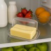 Butter Dish with Lid, Butter Keeper, Plastic Butter Holder Tray