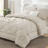 CozyLux King Comforter Set with Sheets 7 Pieces Bed in