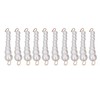 10Pcs Pearl Shoe Chains Polished ABS Resin Metal Buckle Widely
