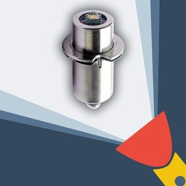 MagLite LED Conversion/Upgrade Bulb 375LM MAG-NUM Star II bi-pin 2D/2C Cell Torch/Flashlight CREE XP-G2