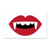 CafePress Vampire Teeth Rectangle Car Bumper Magnet