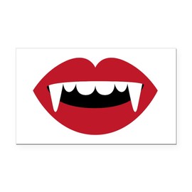CafePress Vampire Teeth Rectangle Car Bumper Magnet