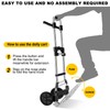 330 LB Capacity Folding Hand Truck Dolly Cart, Portable Aluminum