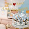 New Home New Beginning Banner, Gold Glitter New House Welcome