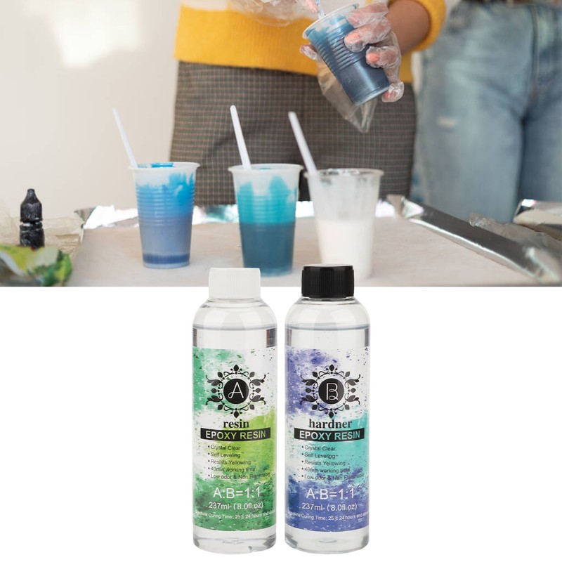 Epoxy Resin Glue Transparent UV Resistant Safe Low Odor DIY