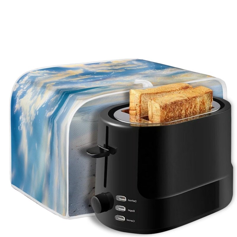 Baxinh Starfish Printed Toaster Cover - Dustproof, 4 Slice Oven