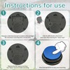 RIBOSY 4 Recordable Buttons with Rubber Mat and 25 Stickers