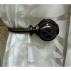 BDD Tieback Holder Dark Brown Sphere Shape With Pattern type