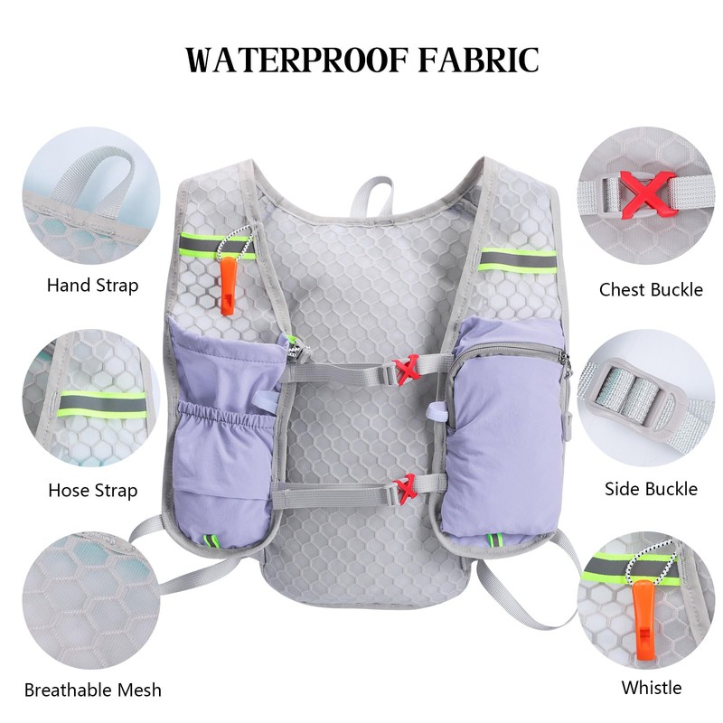Running Hydration Vest Backpack Lightweight Running Vest Women mens Compatible
