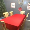 6 Packs 137x274cm Red Plastic Table Cloth,Large Red Party Disposable