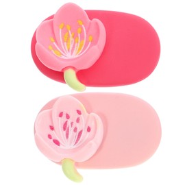 Healeved 2pcs Flower Hair Barrettes for Women Sweet Duckbilled Clips for Fine Hair Decorative Accessories