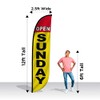 LookOurWay Feather Flag - 12ft Tall Advertising Flag Banner for
