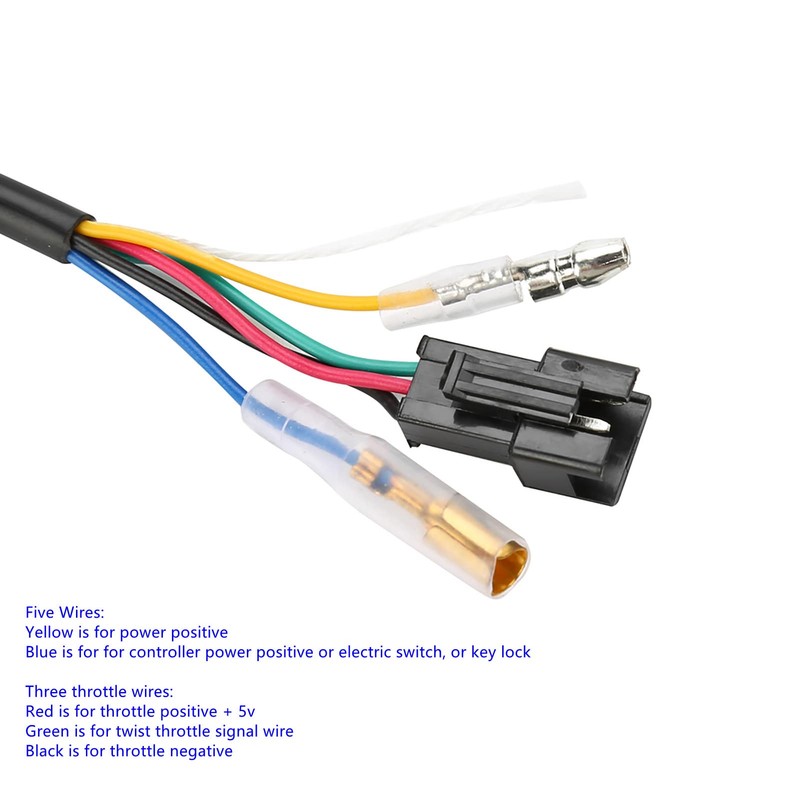 12-84V Throttle Grip Handlebar Half Twist Throttle Display Indicator &