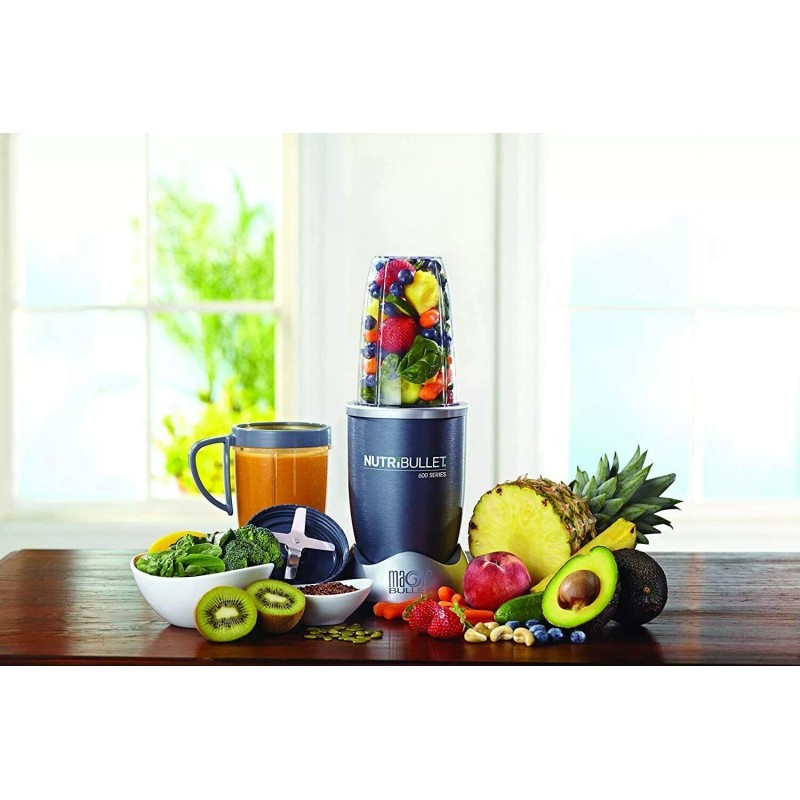 NutriBullet New NutriBullet 8-Piece High-Speed Countertop Bullet Blender/Mixer System, Gray