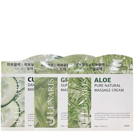 Lunaris Massage Cream 300g Choose 1 Green Tea Aloe Cucumber - Aloe Massage Cream / 루나리스 마사지 크림 300g 택1 녹차알로에오이 - 알로에 마사지크림