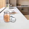Stainless Steel SplitType Mini Glass Jar Lids Container Sealing Cover