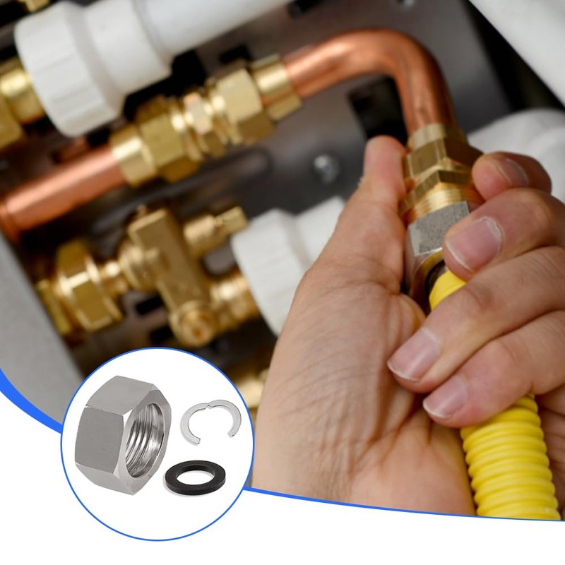 4-Piece Connection Set DN20-1 Inch for Stainless Steel Corrugated Pipe