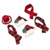 Christmas Wine Bottle Knit Hat Scarf Set Small Nylon Cotton