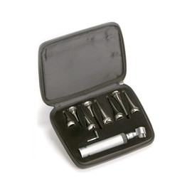 Gima - Xenon-Halogen-Kunststoff-Veterinär-Otoskop-Set, 8 autoklavierbare Spekula mit einem Durchmesser von 2,5 bis 9 mm, 31422