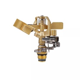 Twinkle Star Pack of 3 Twinkle Star 1/2 Inch Brass Impact Sprinkler Adjustable 0-360 Degrees