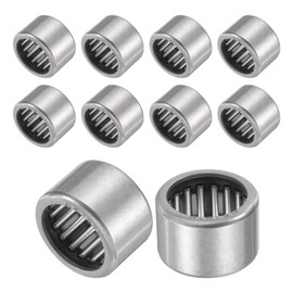 sourcing map 10 Pcs HK1816 Needle Roller Bearings One Way Bearing 18x24x16mm, Temperature Resistant Steel Bearing