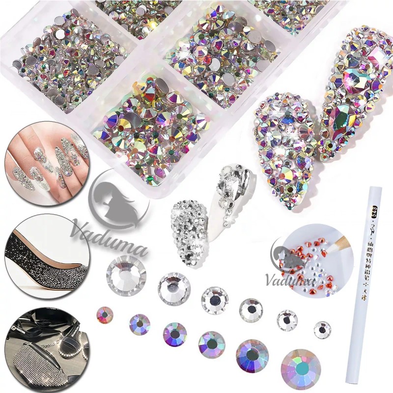 Vaduma Piedra De Cristal Tornasol Super Calidad Nail Art En