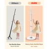 ZIECUKU Metal Coat Rack with Natural Marble Base, Coat Rack