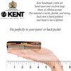 Kent Handmade Coarse and Fine Toothed Pocket Comb for Men,