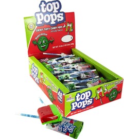 Top Pops Chewy Taffy Pops, Watermelon, 16.9 Ounce