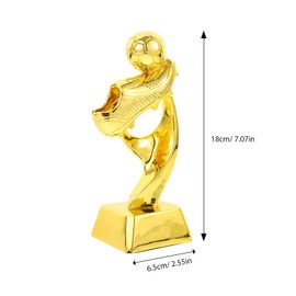 Soccor Favors Rewards Sports Recognition Statues with Mini Plating Kids Match Party Gold Awards Kindergarten for Golden Base Trophies Resin Trophy Soccer Competitions