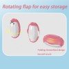 Washable Sticky Roller, Penguin Shape Reusable Lint Roller Ball for