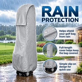 Golf Bag Rain Cover for Outdoor Protection – Rainproof Silk Dust Shield for Golf Equipment Storage & Travel